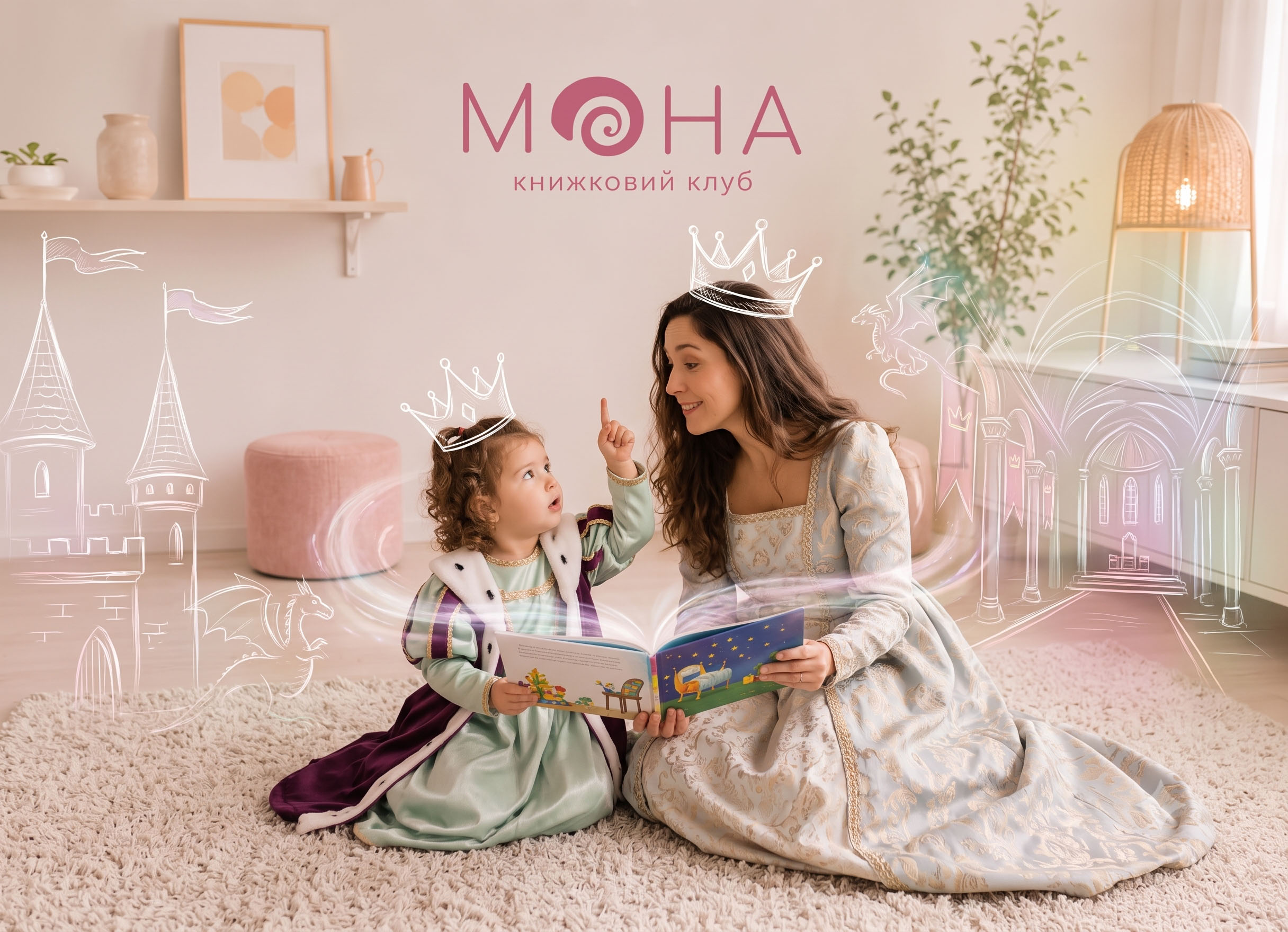Книжковий клуб «Мона» — спільне читання мами й дитини